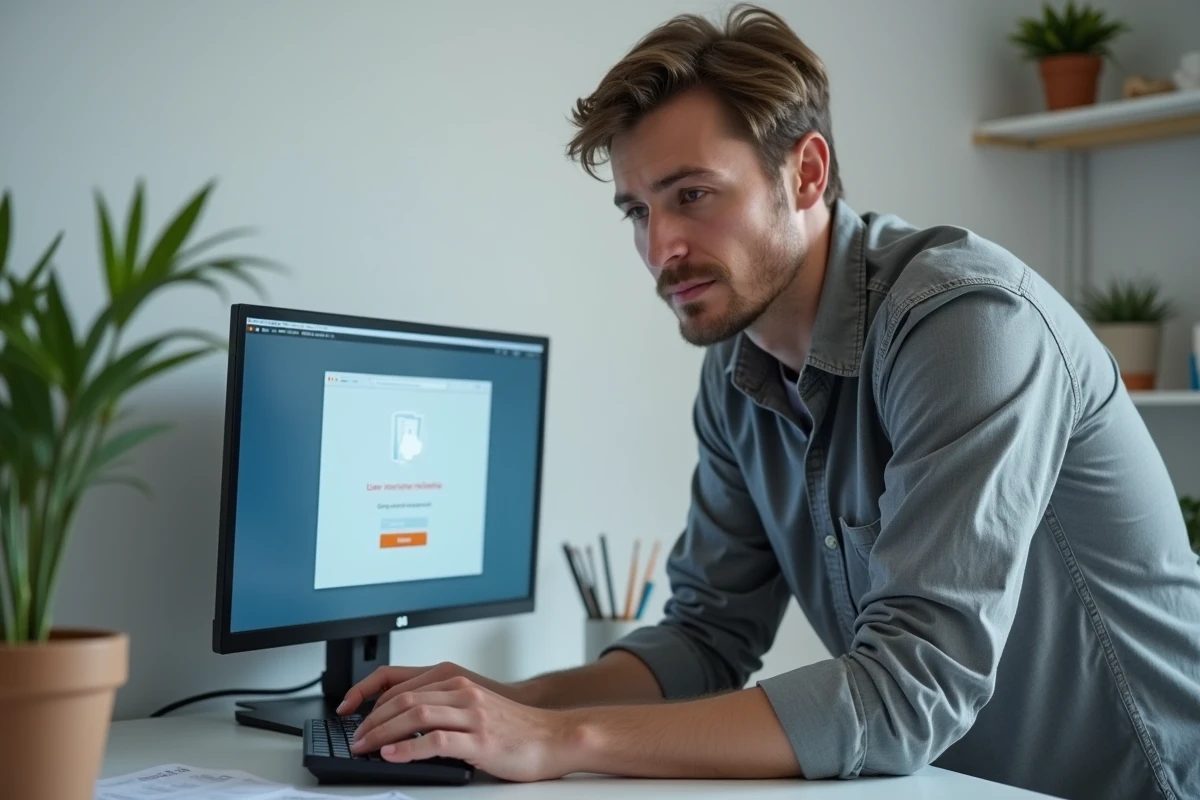 Utilisateur face à un problème de connexion au webmail académique de Rennes sur ordinateur de bureau à domicile